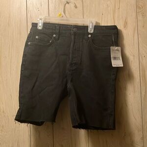 We the Free Black denim shorts